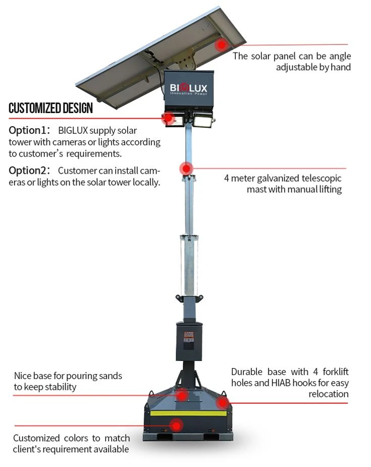 mobile solar light tower-HiGuard mobile solar light tower-HiGuard