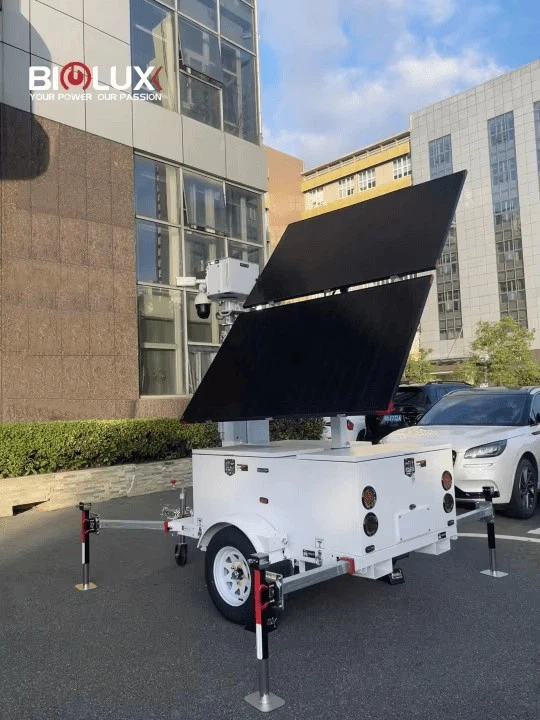 Mobile Security Camera Tower Solar Trailer