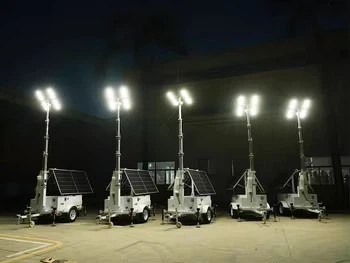 Mobile Solar Light Trailer For Outdoor Use high quality