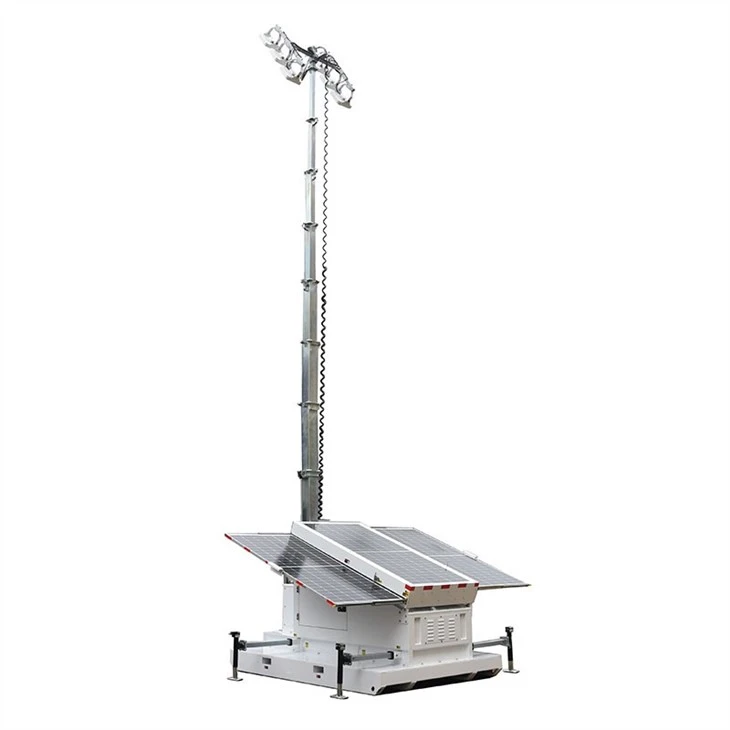 Skid Solar Light Tower For Rental