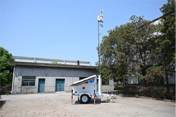 Solar Cctv Light Tower For Mining