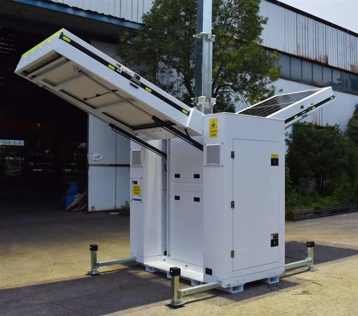 big cuboid solar light tower