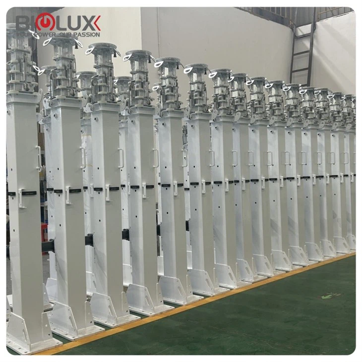 Manual Winch Telescopic Mast For Still Plate Installation price